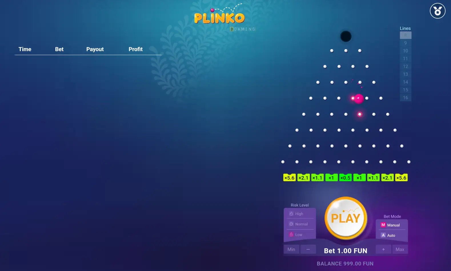 Plinko (Плинко) от BGaming