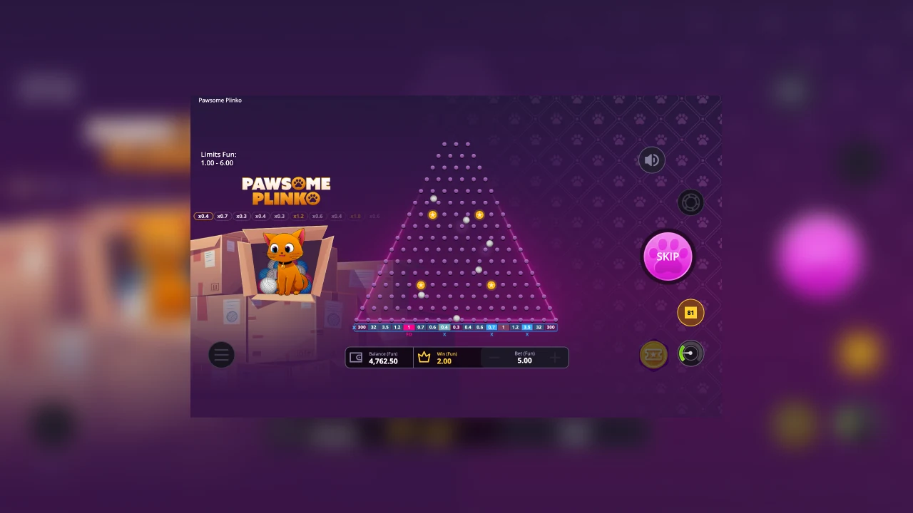 Pawsome Plinko от OneTouch